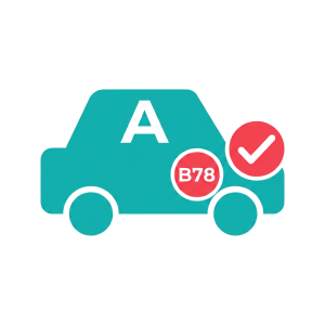 Permis B78 -Boite automatique (code inclus)